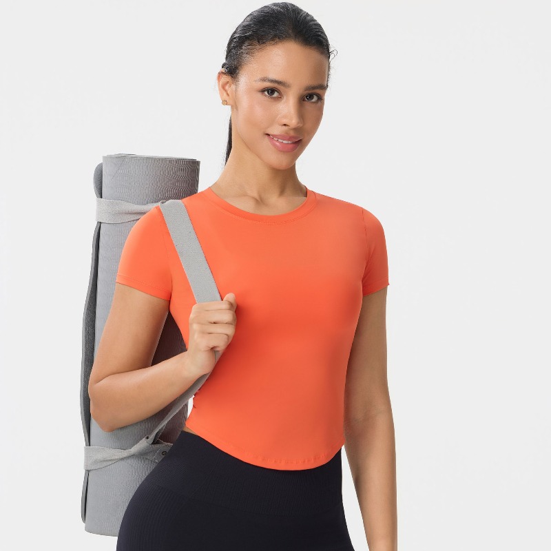 Yoga Strap Cotton - قمصان رياضية سريعة الجفاف للنساء، قمصان