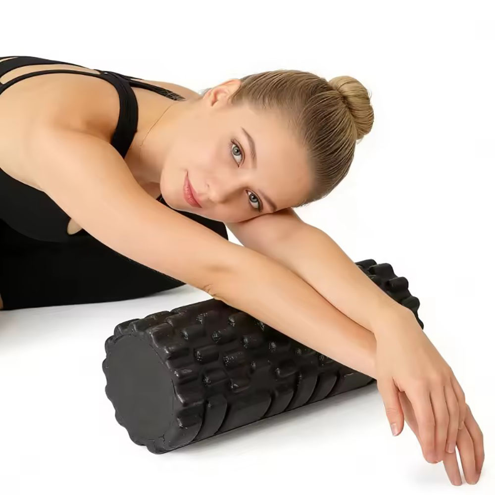 Pilates Yoga Roller - أسطوانة رغوية بطول 33 سم لتدليك
