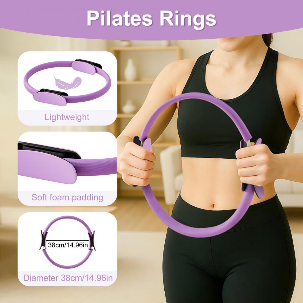Pilates Yoga Ring Exercises - النساء اليوغا اللياقة البدنية الدائري دائرة