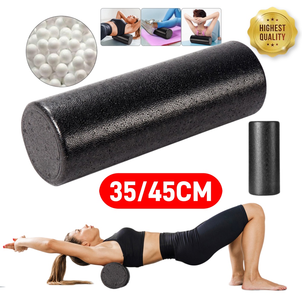 35/45 سم أسطوانة تدليك رياضية  - مراجعة Pilates Yoga Roller وسعره