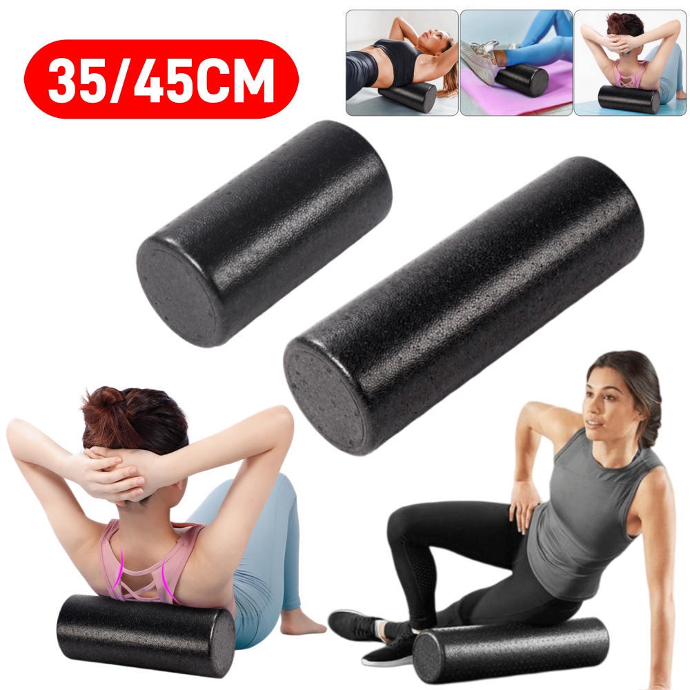 35/45 سم أسطوانة تدليك رياضية  - مراجعة Pilates Yoga Roller وسعره