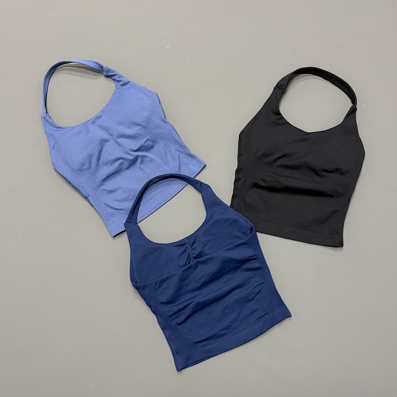 قميص رياضي نسائي برقبة هالتر ب - مراجعة Yoga Strap Cotton وسعره