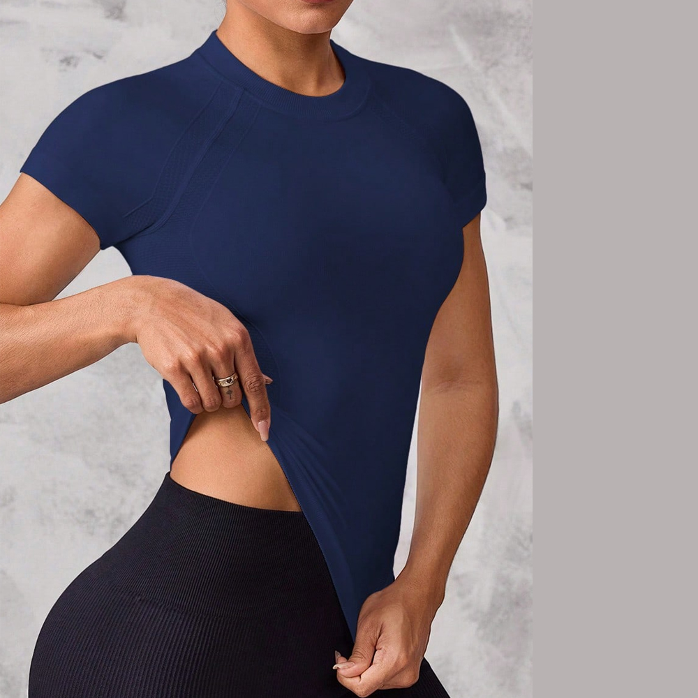 قميص رياضي نسائي بأكمام قصيرة، - مراجعة Yoga Strap Cotton وسعره