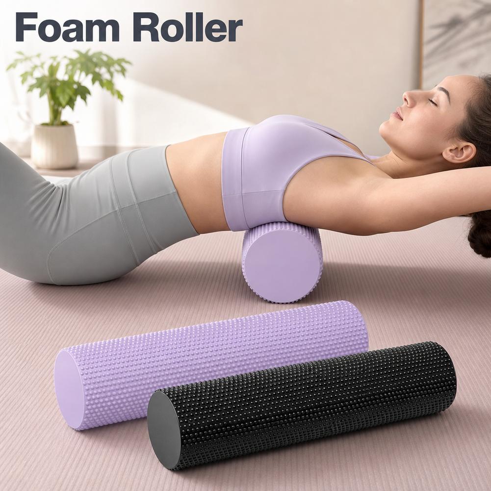 بكرة رغوية لليوجا من مادة EVA  - مراجعة Pilates Yoga Roller وسعره