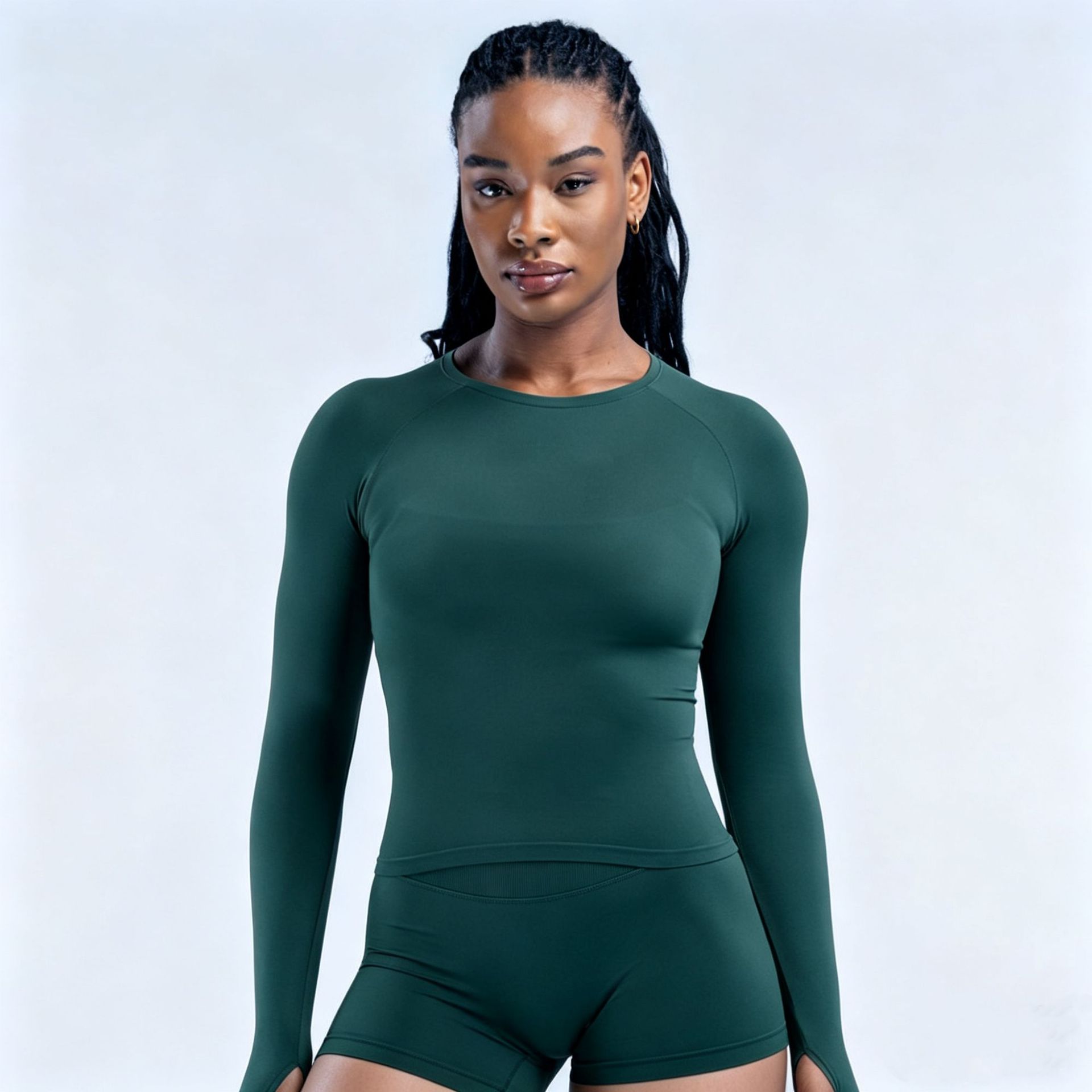 قميص نسائي طويل الأكمام بدون خ - مراجعة Yoga Strap Cotton وسعره